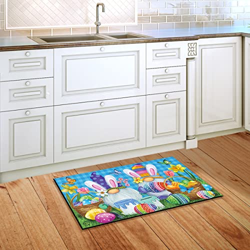 Briarwood Lane Easter Gnomes Doormat Insert - 30" x 18" - Gnome Easter Doormat - Easter Door Mat - Easter Outdoor Mats - Briarwood Door Mat Inserts - Gnome Easter Door Mat