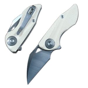 twosun pocket knife utility folder 14c28n satin blade resin handle ts314
