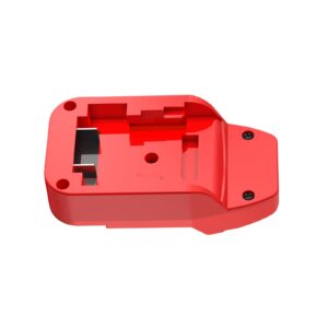 LQ-18RY Adapter Fits Bauer 20v Cordless Tools for DeWalt 20v MAX XR Slider Lithium Batteries-Adapter Only, Red