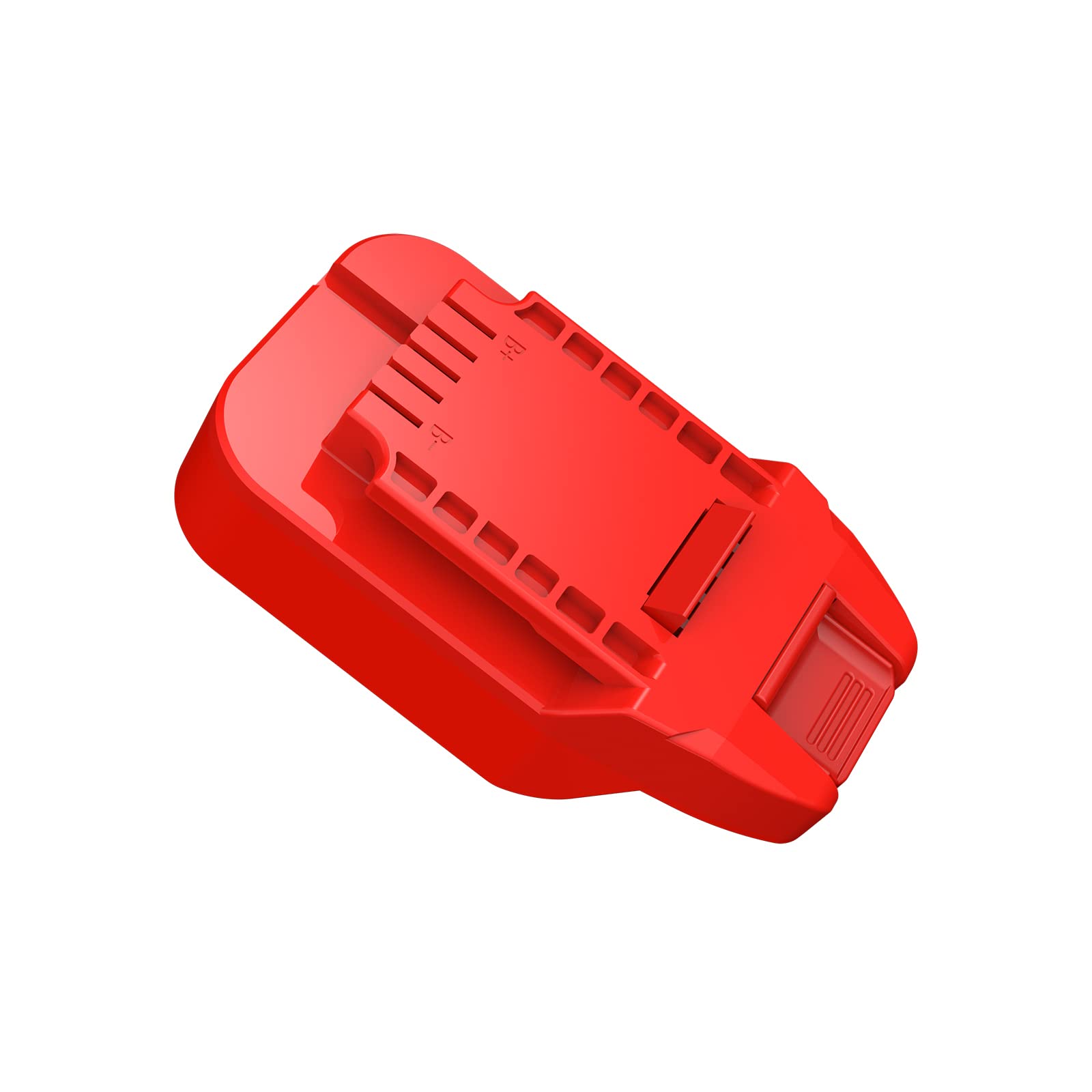 LQ-18RY Adapter Fits Bauer 20v Cordless Tools for DeWalt 20v MAX XR Slider Lithium Batteries-Adapter Only, Red