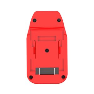 LQ-18RY Adapter Fits Bauer 20v Cordless Tools for DeWalt 20v MAX XR Slider Lithium Batteries-Adapter Only, Red