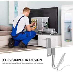 DOITOOL Strap Wrench Coat Hanger Hooks Metal Wrench Hanger Drill Wrench Waist Rack Stainless Steel Tool Storage Carrying Rack Electrician Storage Belt Hook Hnagers Coat Hanger Stand