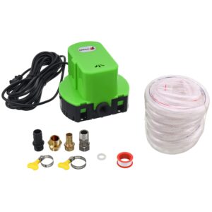 Automatic Pool Cover Pump, Submersible Pool Cover Pump 1200 GPH, Sump Pump with 4 Adapters 16ft Drainage Hose