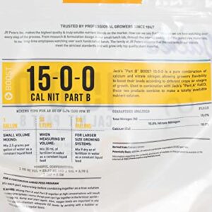 Jack's Nutrients Calcium Nitrate Fertilizer 15-0-0 (Part A and B Dual Pack, 4.4 Pounds Total (2 Pack))