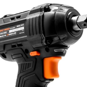 WEN Cordless Impact Wrench, Brushless with 20V Max 2.0 Ah Lithium-Ion Battery and Charger (20107)