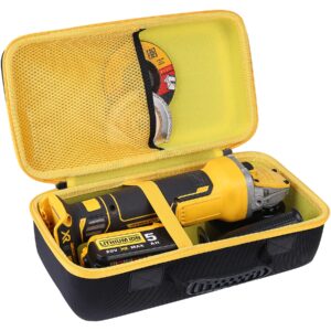 khanka hard tools case replacement for dewalt 20v max angle grinder tool (dcg413b), case only