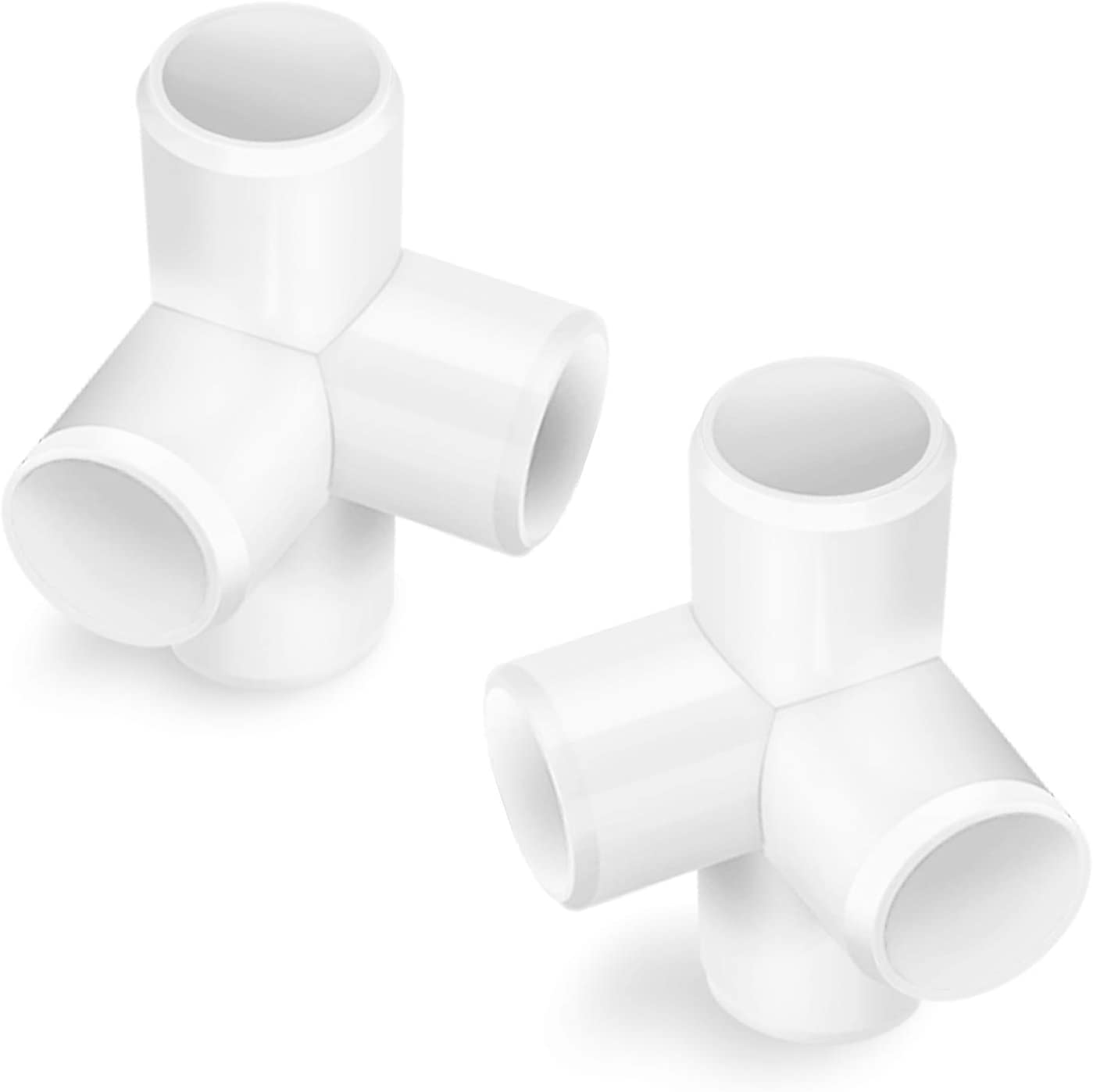 12 pack 4 Way 1/2 inch PVC Fitting Corner Cross Elbow, 1/2" PVC Fitting Elbow for Greenhouse Shed Pipe, Tent Connection, Furniture Build Grade SCH40