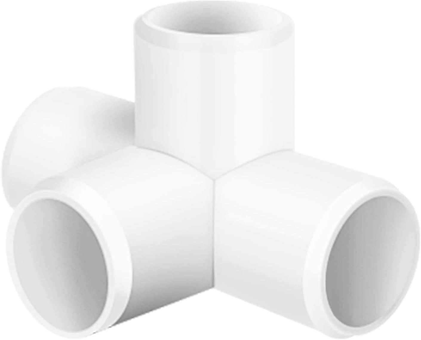 12 pack 4 Way 1/2 inch PVC Fitting Corner Cross Elbow, 1/2" PVC Fitting Elbow for Greenhouse Shed Pipe, Tent Connection, Furniture Build Grade SCH40