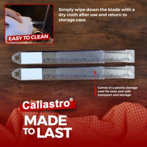 Caliastro 9-Inch Stainless Steel Frozen Meat Bone Cutting Saw Blades for Reciprocating and Sawzall Saws 5-Pack