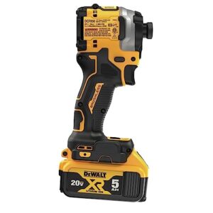 DEWALT Atomic 20V MAX* 1/4 in. Brushless Cordless 3-Speed Impact Driver Kit (DCF850P2) , Yellow