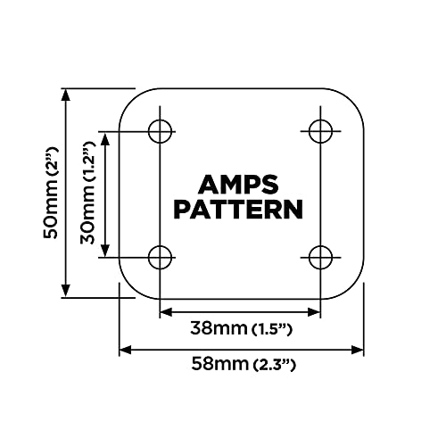 Quad Lock 360 Base - Flat Rectangle 4 Hole