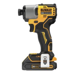 DEWALT 20V MAX* 1/4 in. Brushless Cordless Impact Driver Kit (DCF840C2)