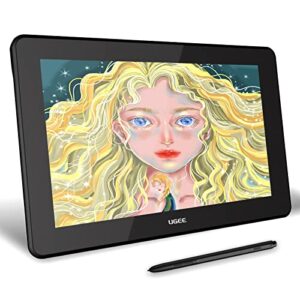 ugee 15.4 inch drawing tablet with screen, 127% srgb full laminated graphics monitor, 8192 levels battery-free stylus with digital eraser, pen display support for android phone & windows/mac/chrome os