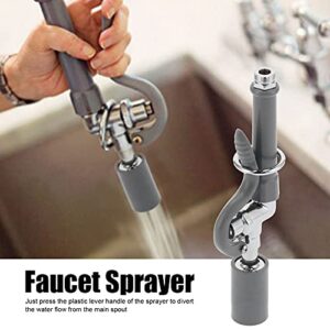 Commercial Faucet Sprayer Assembly, Sink Sprayer, High Pressure Rinse Faucet Spray Head Accessory Gray