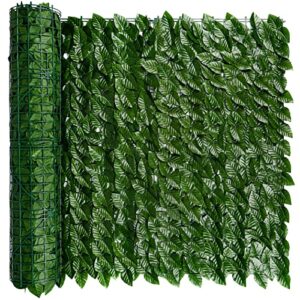 icover artificial ivy privacy screen for fence, 39x118in strengthened joint prevent leaves falling off, faux hedge panels greenery vines, decorative fence for outdoor, garden