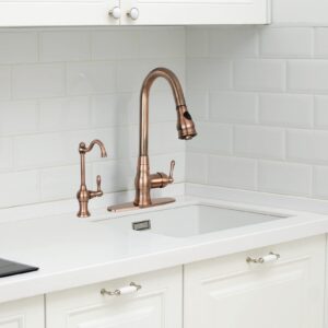 One-Handle Drinking Water Filter Faucet Water Purifier Faucet (Antique Copper)