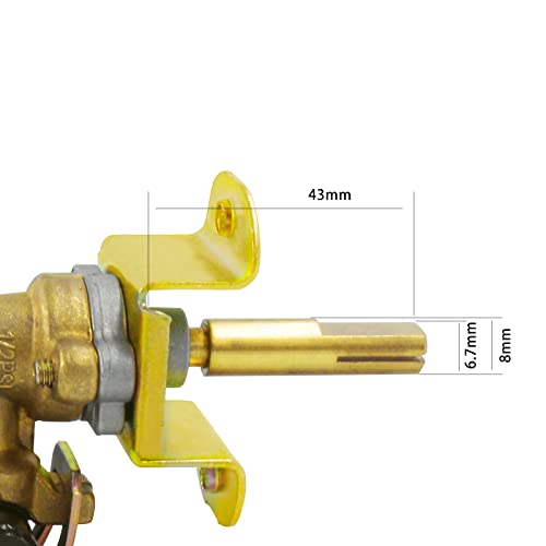 MENSI Natural Gas Conversion Control Valve Kit Replacement Repair Valve for Outland Living Firebowl Mega Propane Fire Pit