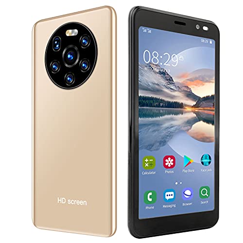 Heayzoki Mobile Phone, 5.45in 512MB+4GB Dual Card Dual Standby Smart Phone,HD Screen and Camera,for mate40 pro.(Gold)