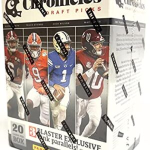 2021 Panini Chronicles Draft Picks Football 4-Pack Blaster Box (20 NFL Trading Rookie Cards)