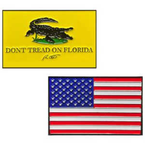 gl1-003 florida governor ron desantis inspired don't tread on florida 2nd amendment flag challenge coin