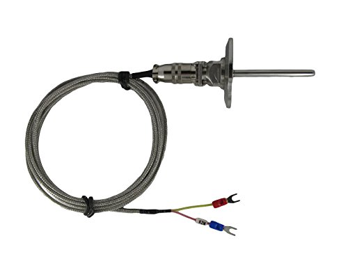 Tri-clamp Waterproof K Type Thermocouple Temperature Sensors Probe with Detachable Connector for Tri-Clamp Pipe Temperature Measurement