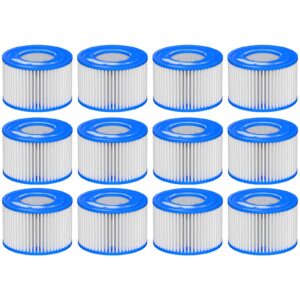 macaberry type Ⅵ hot tub spa filter replacement compatible with lay-z-spa, coleman saluspa 90352e 58323, inflatable hot tub, swimming pool pump filter type Ⅵ cartridge, 12 pack