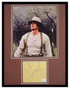 michael landon signed framed 11x14 photo display jsa little house on the prairie