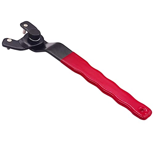 Dianrui Lock-nut Grinder Wrench(Red),Adjustable Grinder Wrench angle grinder wrench Suitable for most grinders K-023-R