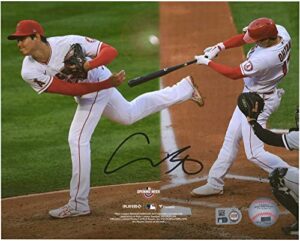 shohei ohtani los angeles angels autographed 8" x 10" dual pitching & hitting photograph collage - autographed mlb photos