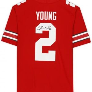 Chase Young Ohio State Buckeyes Autographed Scarlet Nike Game Jersey - Autographed College Jerseys