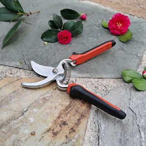 Gardening Shears Garden Clippers, Heavy Duty Tree Trimmers and Rose Pruning Shears, Professional Bypass Pruner Hand Shears, Hedge Clippers for Plants, Garden Tools Gardening Gift