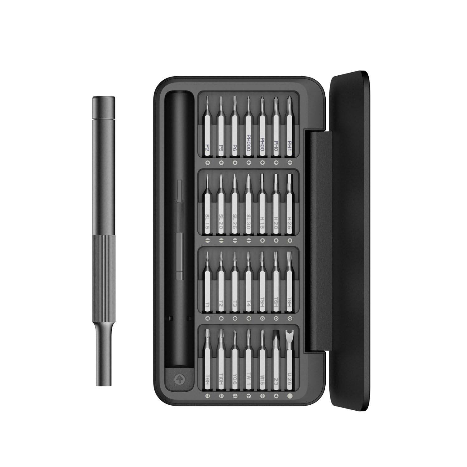 HOTO 28 in 1 Precision Screwdriver Set With Magnetic Driver Bits, Storage Box - Repair Kit for Electronics, Computers, iPhones, Watches, Eyeglasses