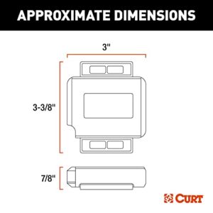 CURT 51190 Echo Under-Dash Electric Trailer Brake Controller with Bluetooth-Enabled Smartphone Connection, Proportional, Plastic