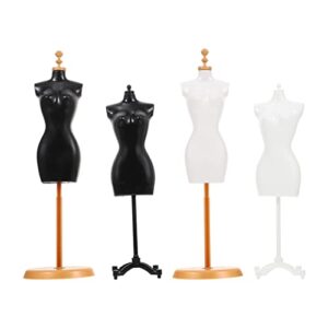 4pcs model stand mini doll manikin mannequins mini mannequin doll mannequin mini miniature dress form mannequin models mannequin bracket doll dress support small house accessory