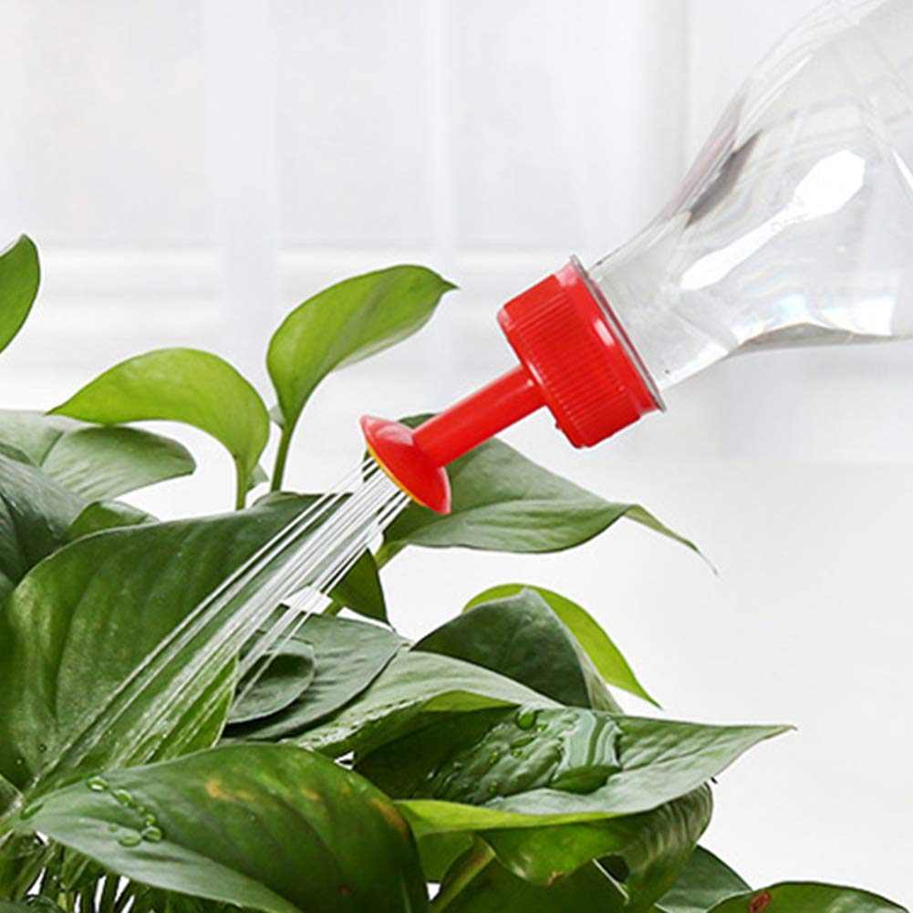 Shulemin Bottle Cap Sprinkler Portable Nozzle Cap Converter Garden Plant Bonsai Flower PP Hand Watering Sprinkler Sprinkle Spout for Indoor Plant Flower Gardening Random Color