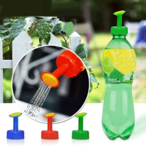 Shulemin Bottle Cap Sprinkler Portable Nozzle Cap Converter Garden Plant Bonsai Flower PP Hand Watering Sprinkler Sprinkle Spout for Indoor Plant Flower Gardening Random Color