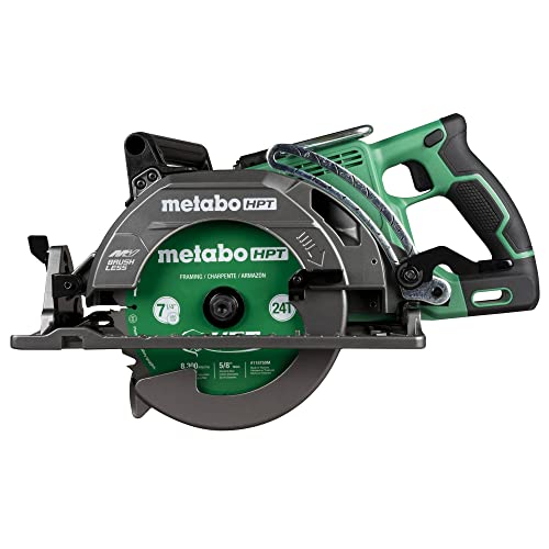 Metabo HPT 36V Cordless 7-1/4" Rear Handle Circular Saw, 500 Cuts Per Charge, Lightweight at 8.2 Lbs