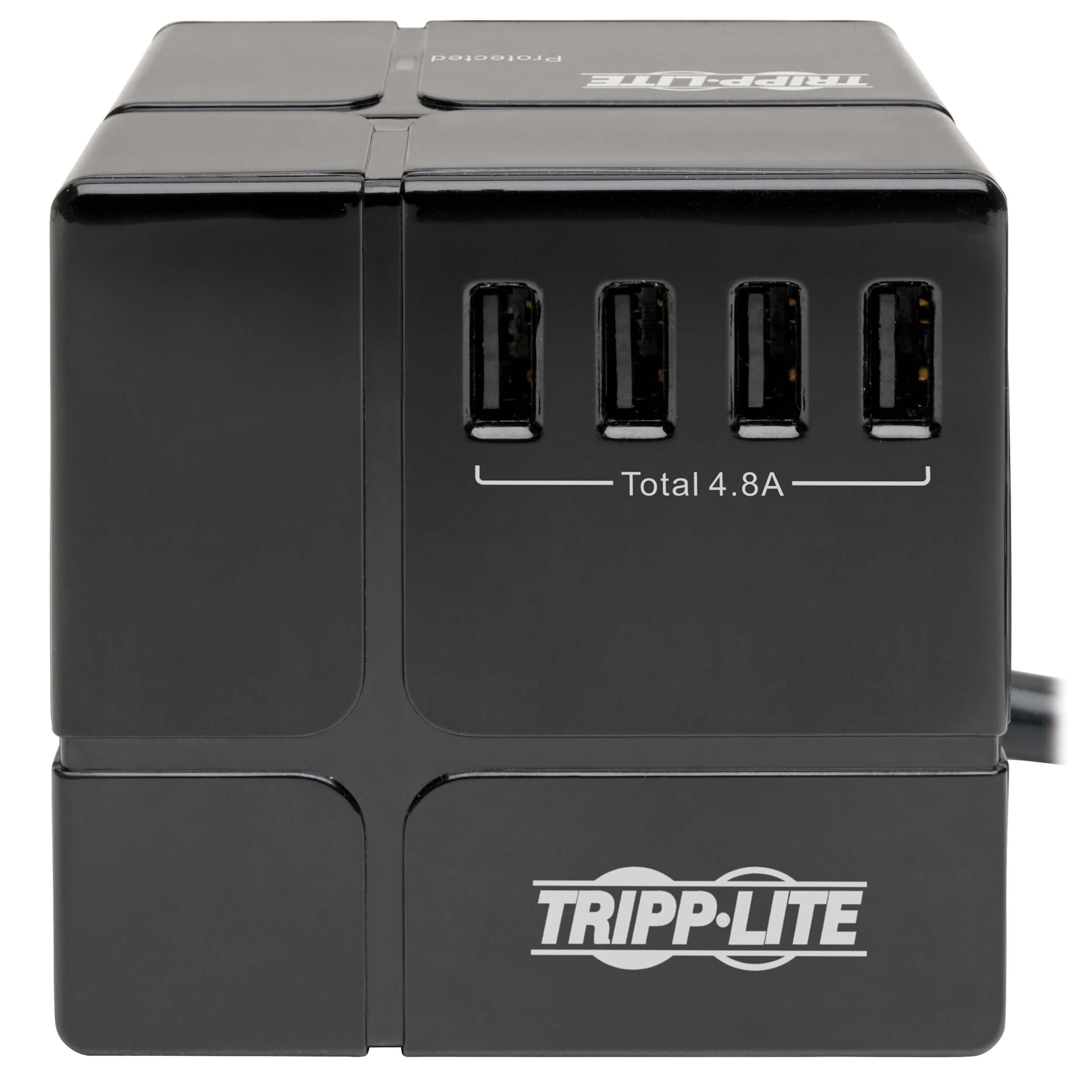 Tripp Lite Safe-IT Cube Surge Protector & Charging, 3-Outlets, 6-USB Ports, 8ft / 2.4M Cord, 50,000 Insurance & Limited Life Manufacturer's Warranty (TLP368CUBEUAM)