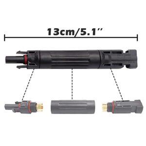 Sunxeke PV Solar Fuse Holder Connector Inline Waterproof with 10A fuse,for Solar Panel, Control Solar etc.N-001+ZTPV-25-10A