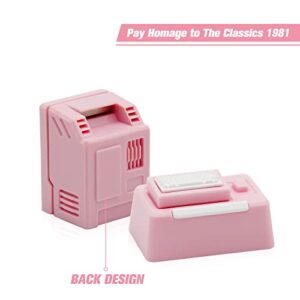 HELOIA Custom Keycaps for Esc Key and Tab Key - Magnetic Light Transmission Keycaps - Classic Retro Mechanical Backlit Keyboard Esc Tab Keycap for GK61 GK64 SK87 GH60 PC Gamer ect Most Keyboard(Pink)