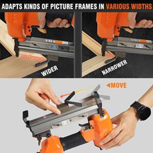 KAMSIN V1015 Pneumatic Picture Frame V Nailer, Fits 5/16'' to 19/32'' (7-15 MM) V Nails, 30 Gauge Air-Powered Frame Joiner for Picture Framing