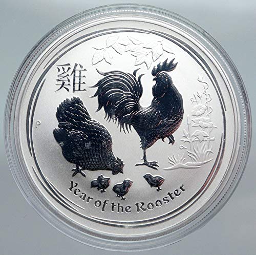 2017 AU 2017 AUSTRALIA Year of Rooster CHINESE Zodiac Pro 1 Dollar Good Uncertified