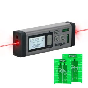 magpie bundle: vh-80 dual laser distance meter and 2 professional magnetic laser target plates