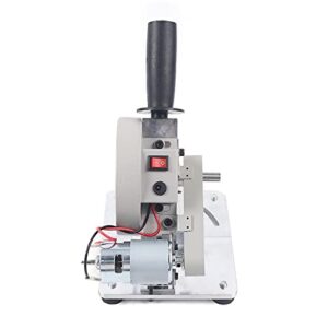 Portable Table Saw Miter Saw, Manual Chop Saw Cutting Machine for Crafts Wood Plastic Aluminum Alloy Acrylic Cutting, Angle and Cutting Depth Adjustable, Soft Metal Cutting Machine with Saw Blade