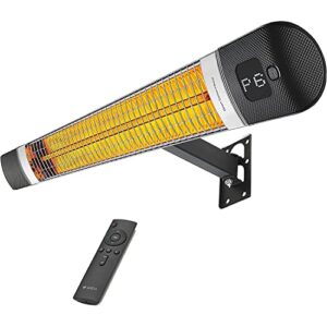 luxeva infrared wall patio heater waterproof indoor outdoor radiant heater 2500w smart app control