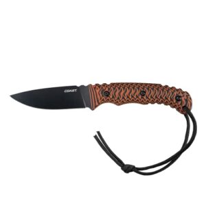 coast f401 1919 reserve limited edition fixed blade knife, 4” blade black