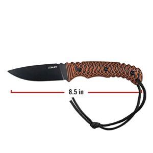 Coast F401 1919 Reserve Limited Edition Fixed Blade Knife, 4” Blade Black