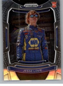 2021 panini prizm racing #45 jesse love official nasar racing trading card in raw (nm or better) condtion