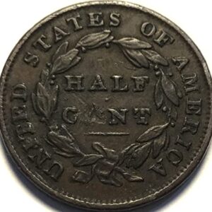 1835 Classic Head Half Cent Half Cent Extremely Fine