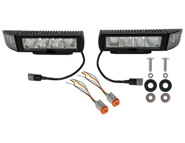 Universal Heated LED PLOW Lights Part# MS13001